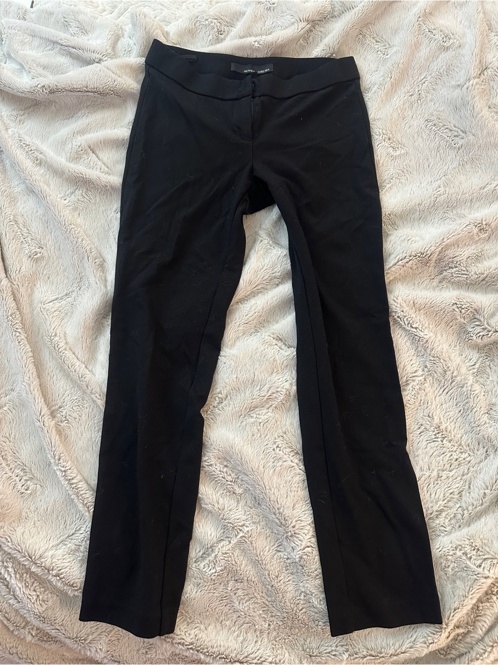 Amanda & Chelsea Black Ponte Slim Straight Trousers